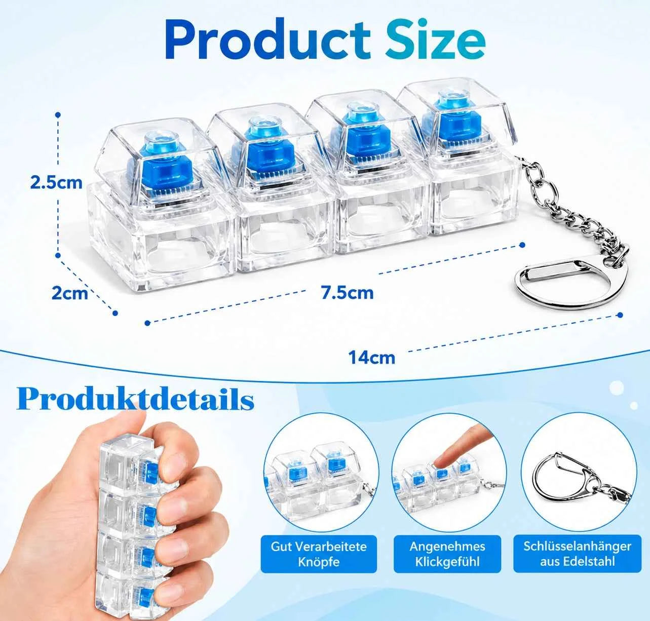 GlowStack™ Modular LED Keychain Light