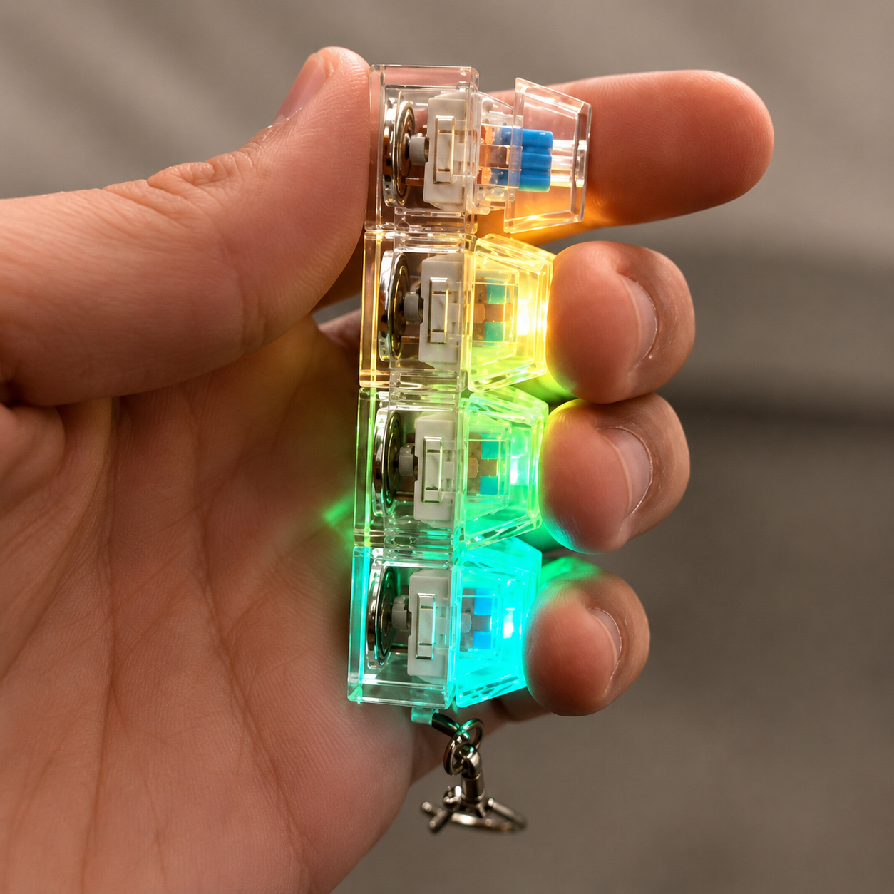 GlowStack™ Modular LED Keychain Light - Urbanox