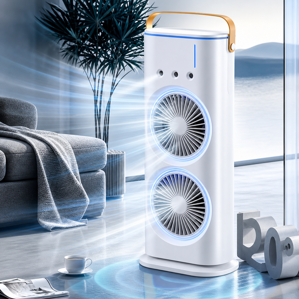 Portable Dual Fan Mist Air Cooler - Urbanox