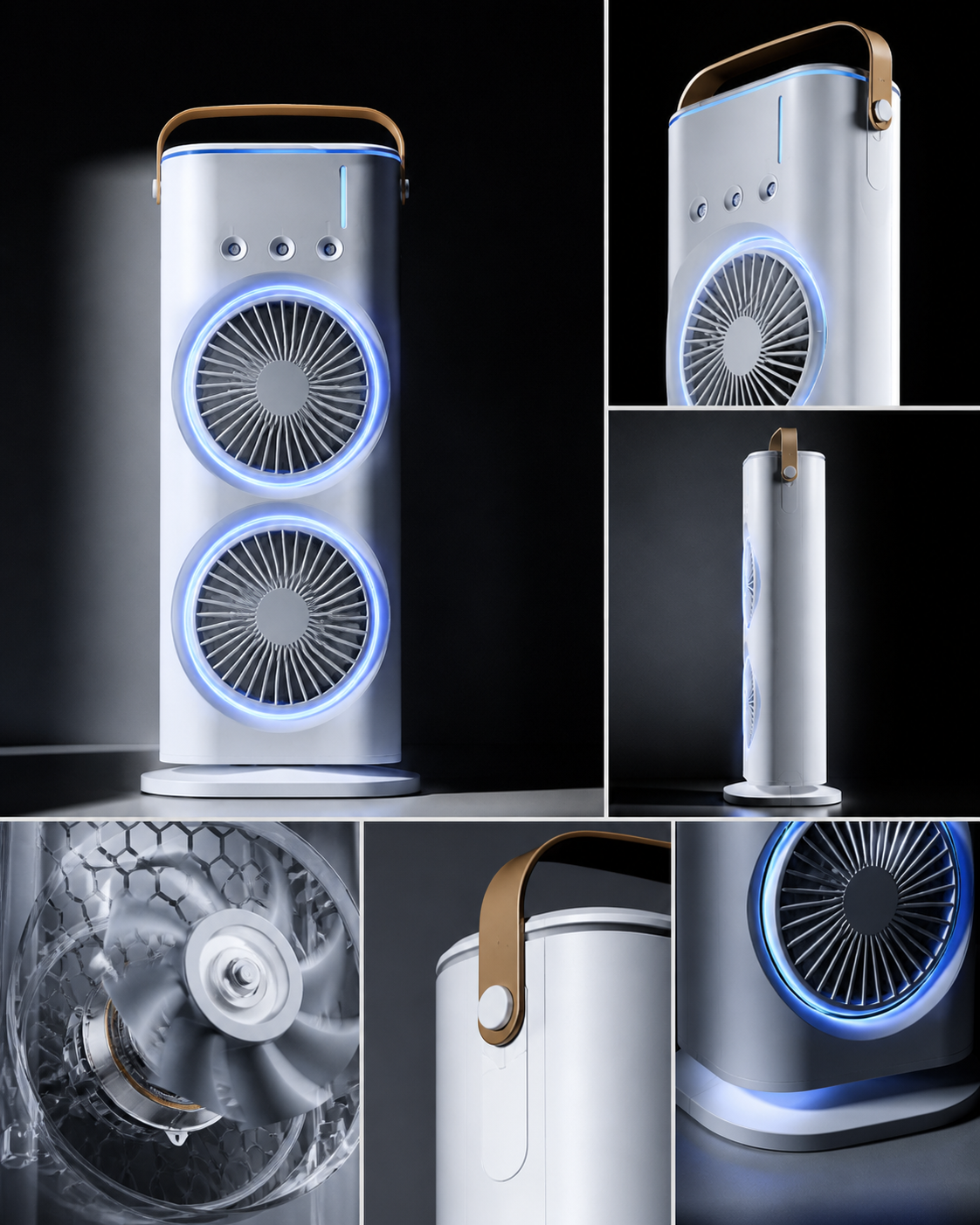 Portable Dual Fan Mist Air Cooler - Urbanox