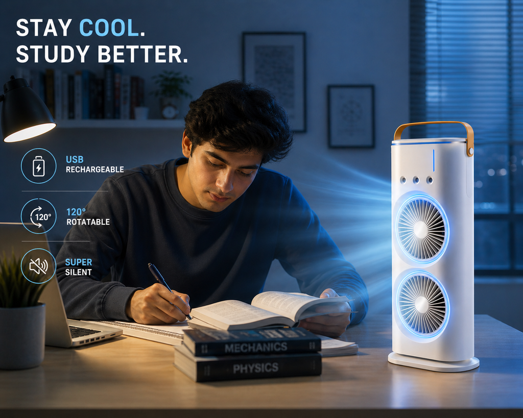 Portable Dual Fan Mist Air Cooler - Urbanox